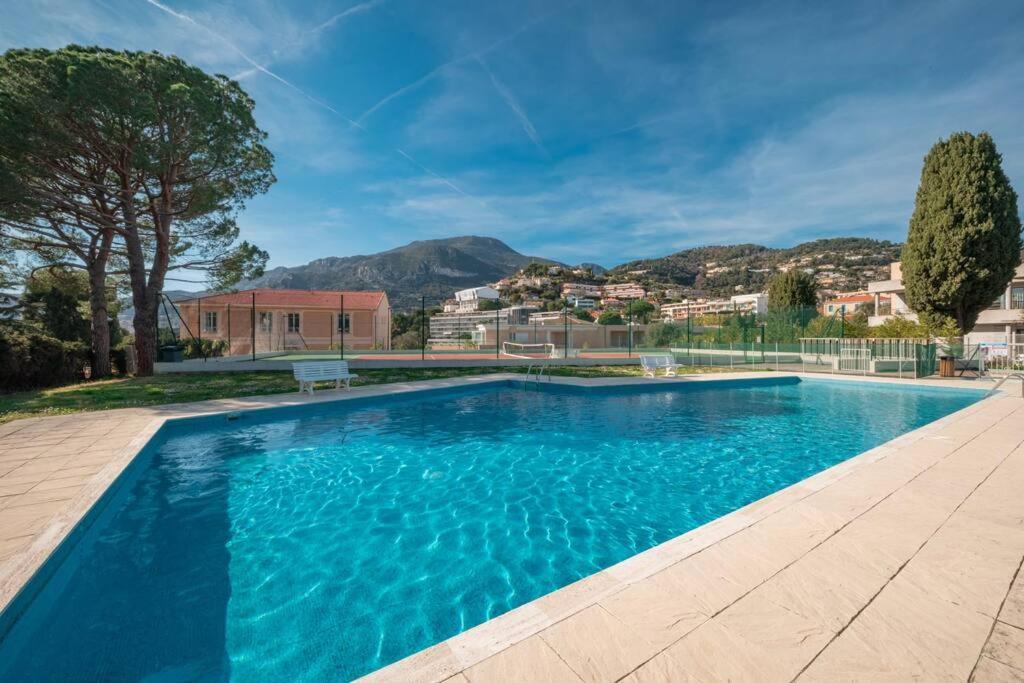 Appartement Familial 6P, Avec Piscine Et Tennis, Proche Mer Roquebrune-Cap-Martin Extérieur photo